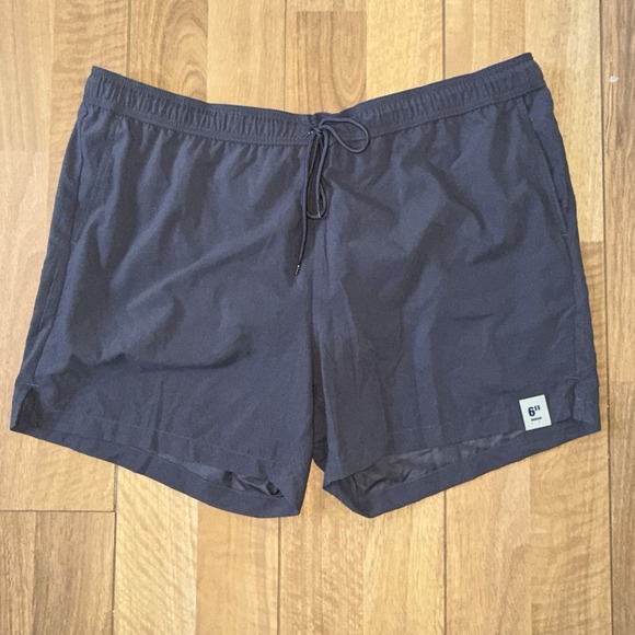 George Other - Men's George Charcoal Swim Trunks Shorts w/ Drawstring Gray Size 3XL (48-50)